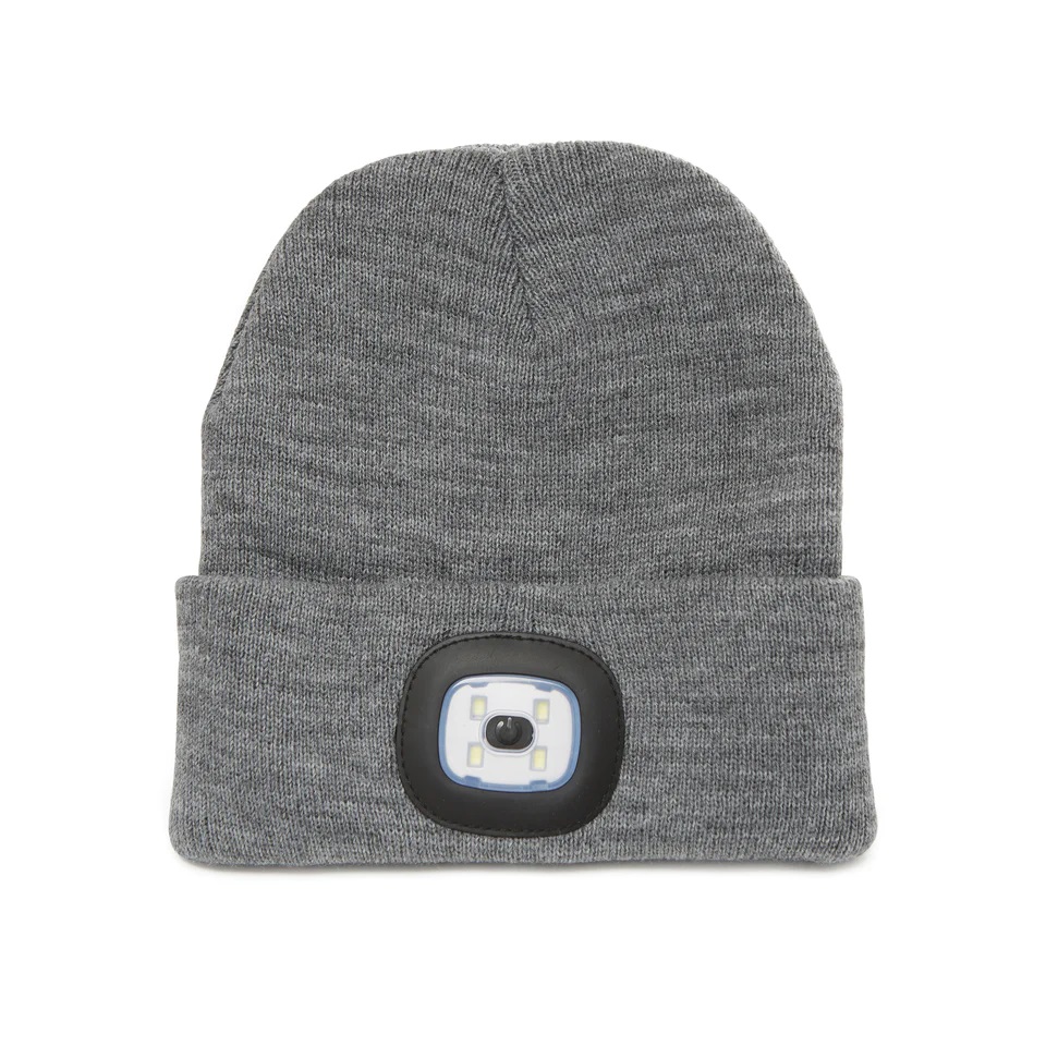 Caciula cu LED incorporat - Grey Light Up Beanie | Kikkerland - 2 | YEO