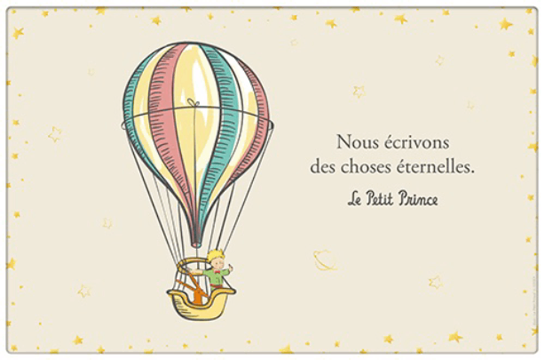 Suport pentru farfurie - Le Petit Prince - Montgolfiere | Kiub