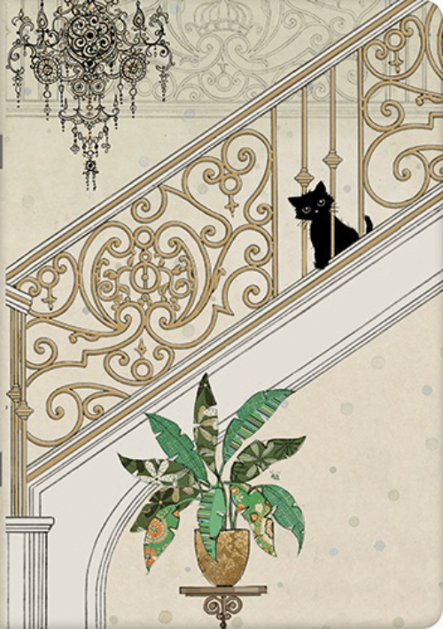 Carnet A5 - Bug Art - Chaton Escalier | Kiub