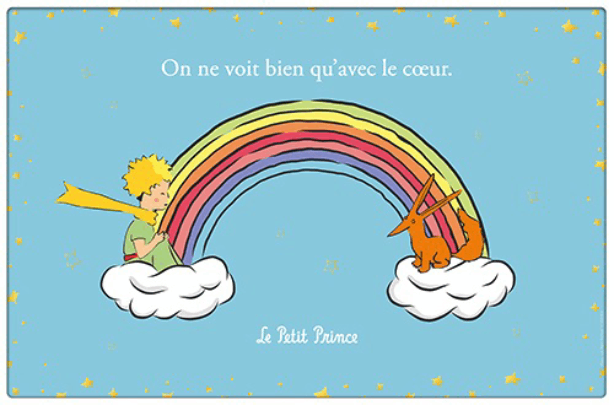 Suport pentru farfurie - Le Petit Prince - Arc en Ciel | Kiub