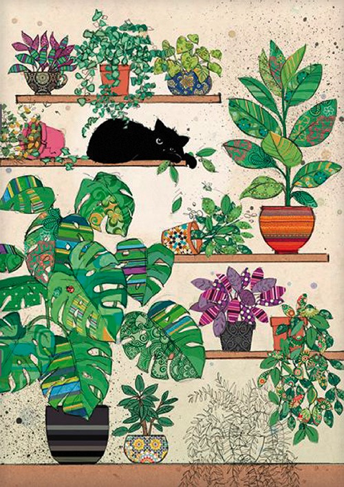 Carnet A5 - Bug Art - Chaton Plantes | Kiub