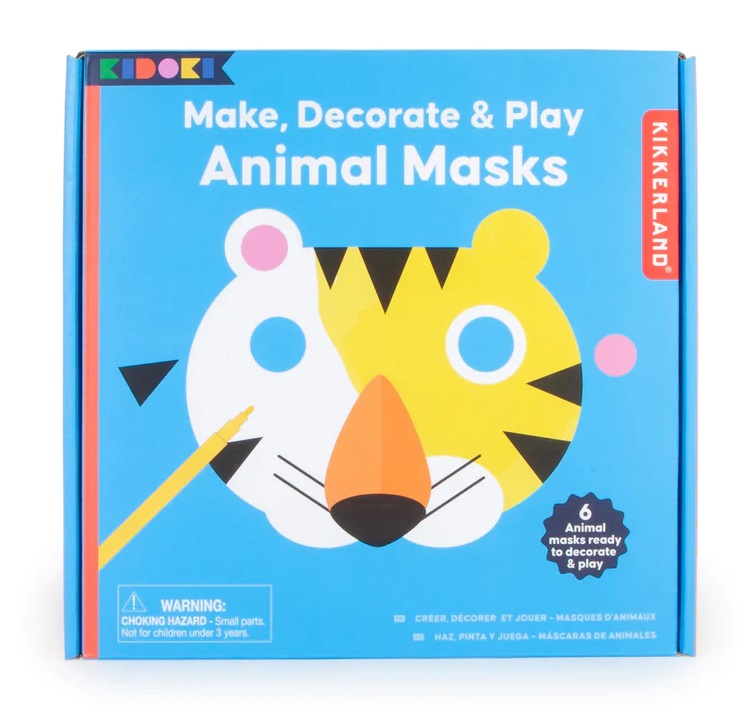 Kit decorativ - Make, Paint & Play - Animal Mask | Kikkerland - 8 | YEO