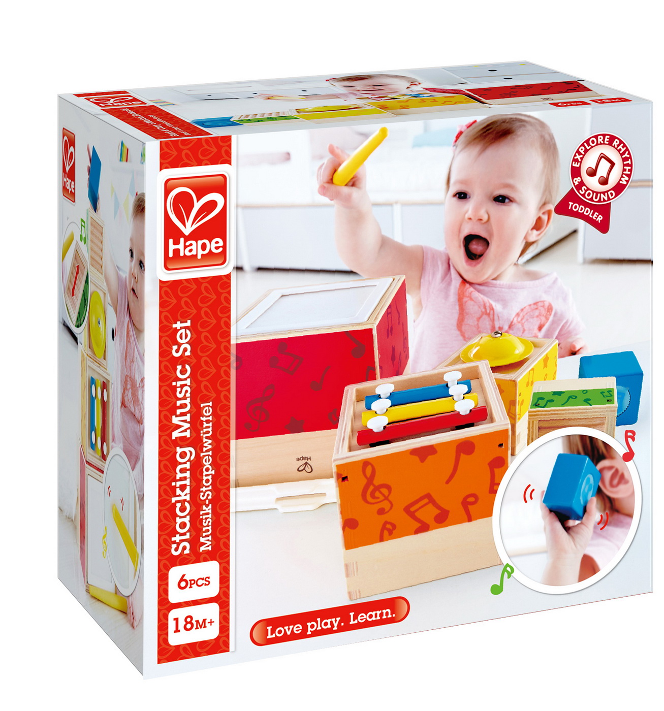 Jucarie educativa - Stacking Music Set | Hape - 7 | YEO