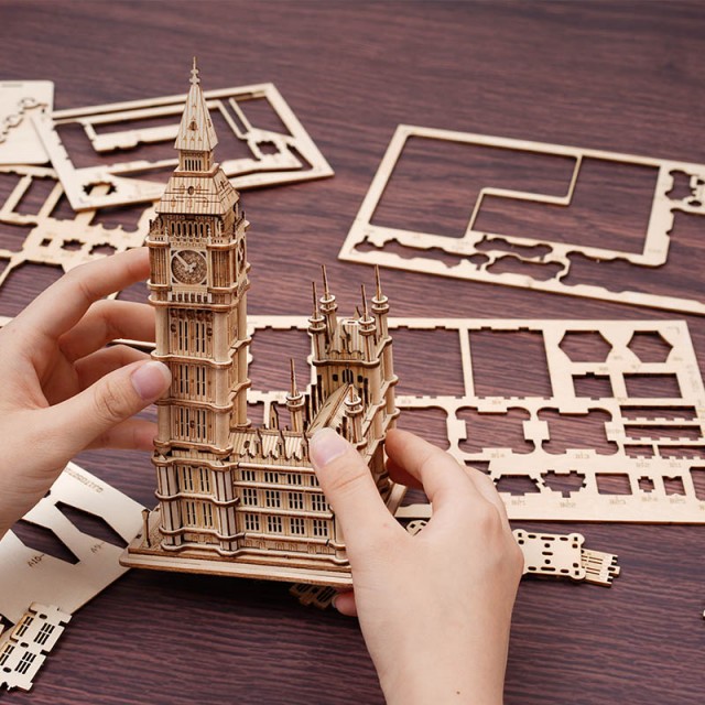 Puzzle 3D - Big Ben, 220 piese | Robotime image3