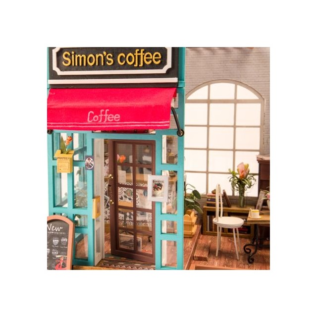 Puzzle 3D - Casuta pentru papusi - Cafeneaua lui Simon | Robotime