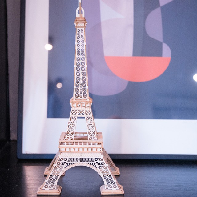 Puzzle 3D - Turnul Eiffel, 121 piese | Robotime - 1