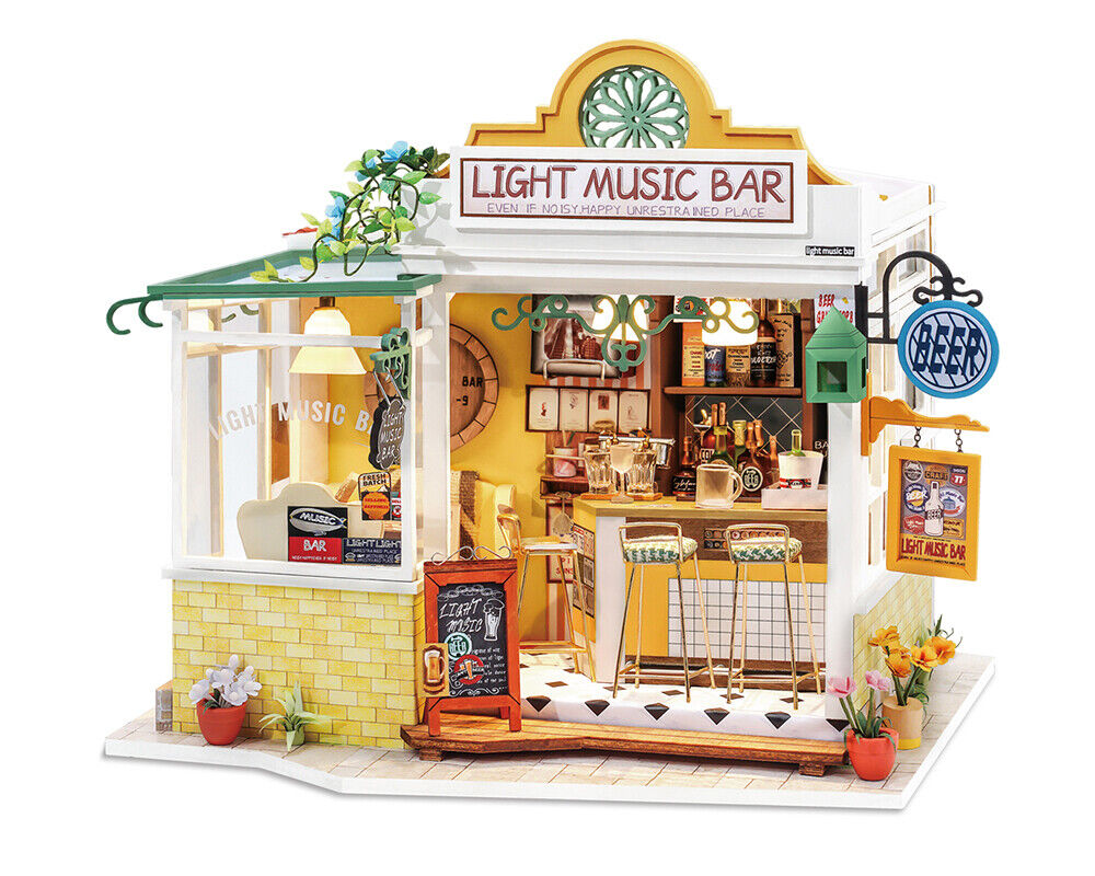 Puzzle 3D - Minicasuta - Light Music Bar | Robotime