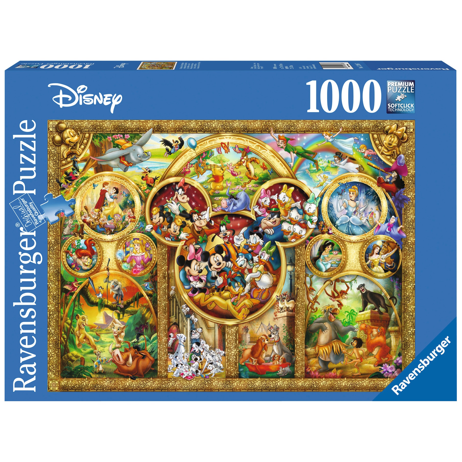Poze Puzzle 1000 piese - Temele Disney | Ravensburger carturesti.ro 