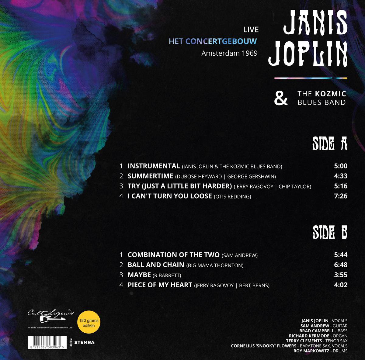 Live in Concertgebouw Amsterdam 1969 - Vinyl | Janis Joplin, Kozmic Blues Band - 1 | YEO