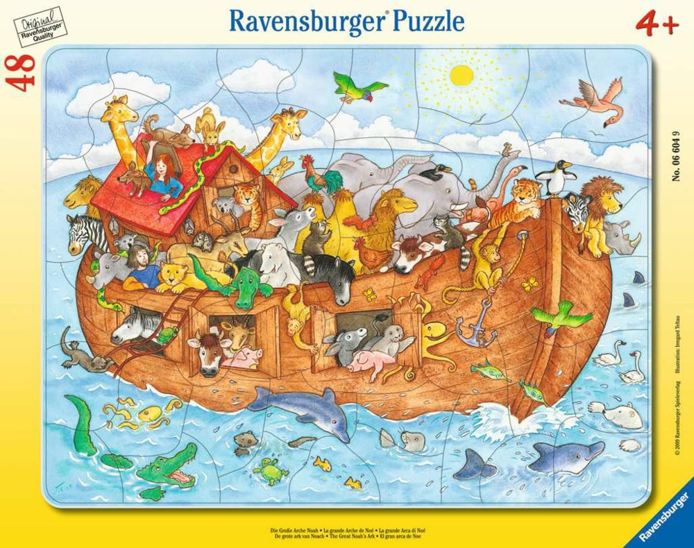 Puzzle - Arca lui Noe, 48 piese | Ravensburger