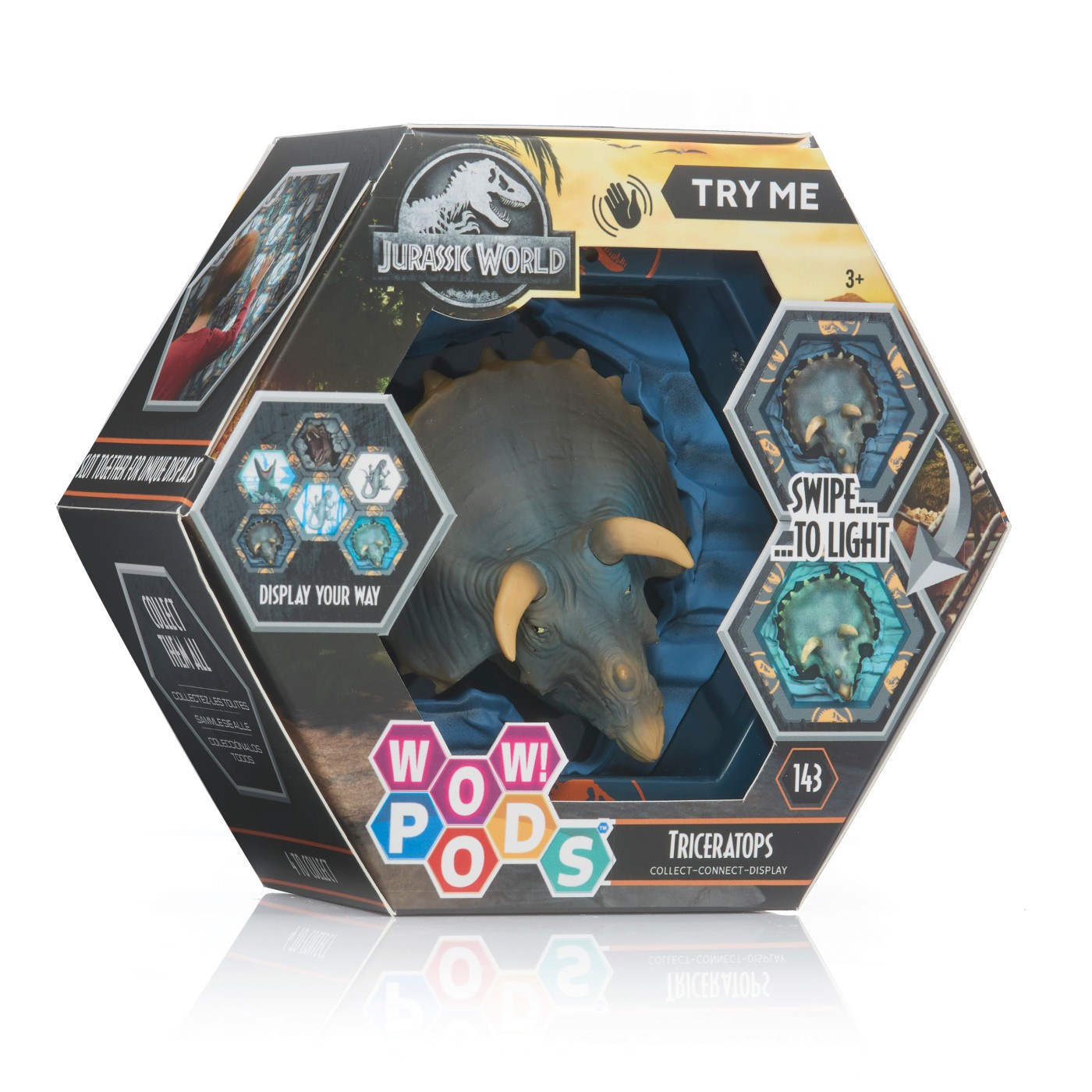 Figurina Wow! Stuff – Dino Triceratrops si cu efecte sonore | Wow! Pods