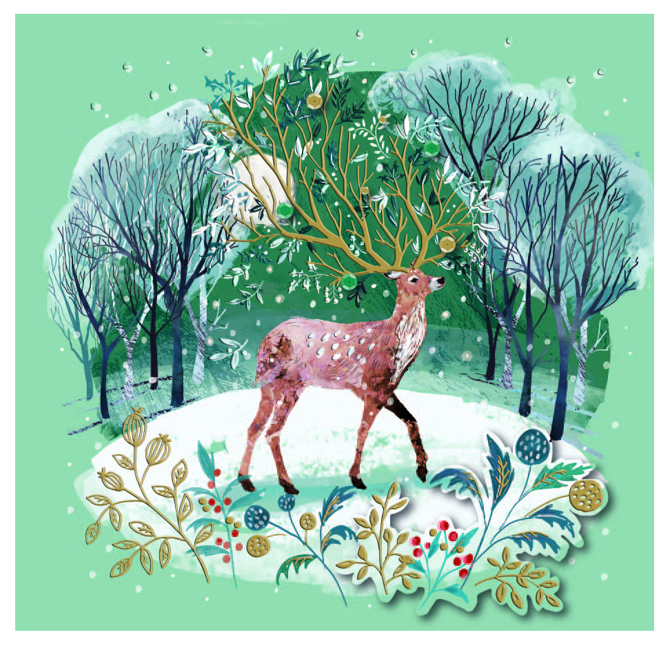 Set felicitari - Christmas Luxury - Winter Stag | Ling Design