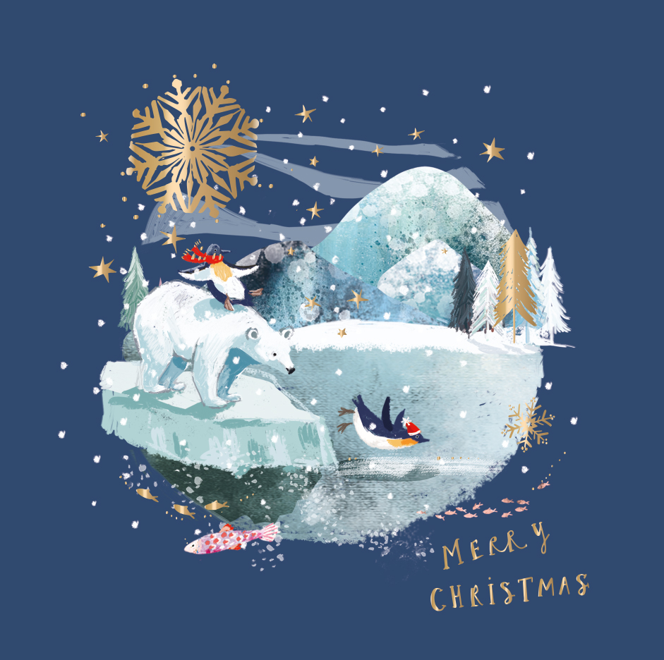 Set felicitari - Curious Inksmith - Arctic Christmas | Ling Design