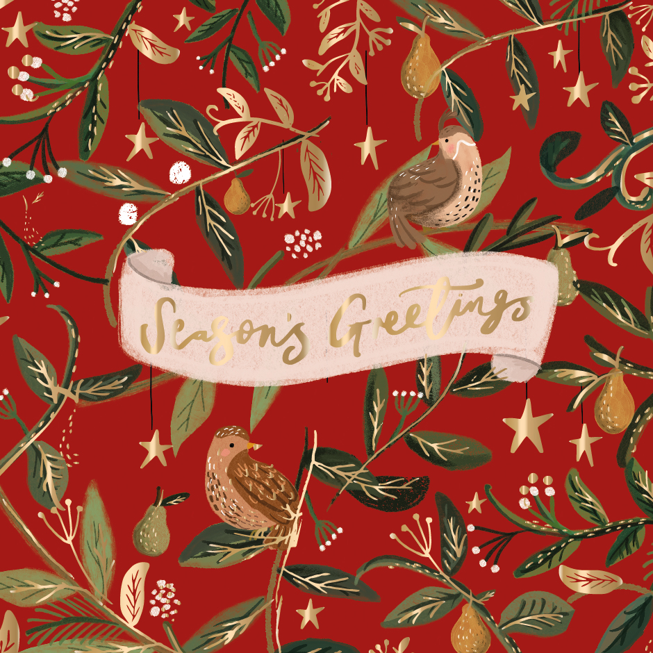 Set felicitari - Christmas Premium - Partridge | Ling Design