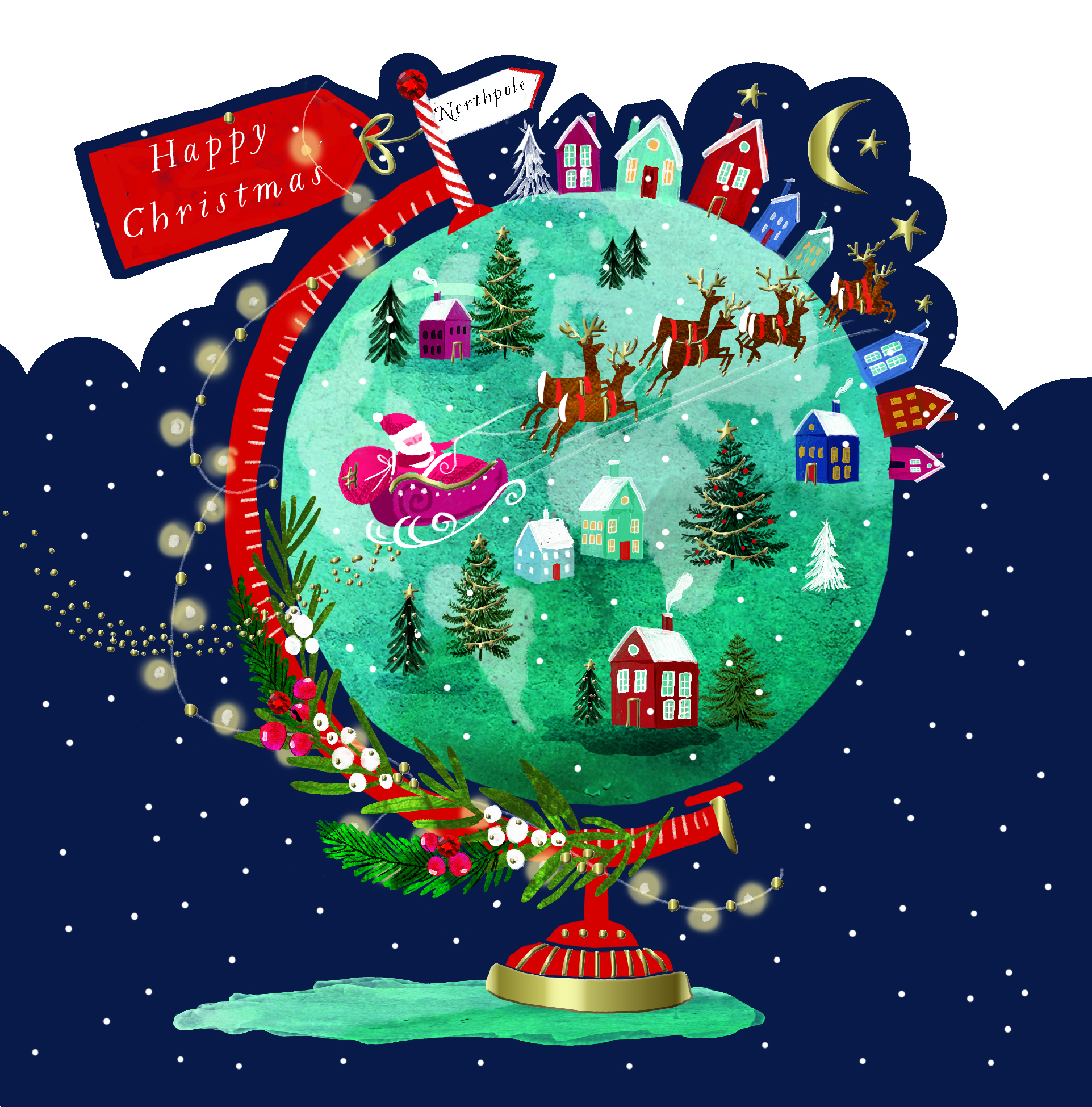 Set felicitari - Xmas - Around The World | Ling Design