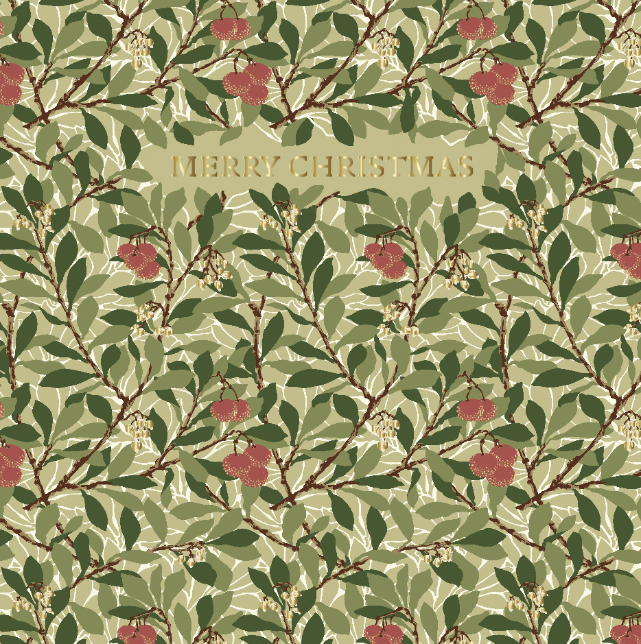 Felicitare - Morris & Co - Christmas - Red Berries | Ling Design