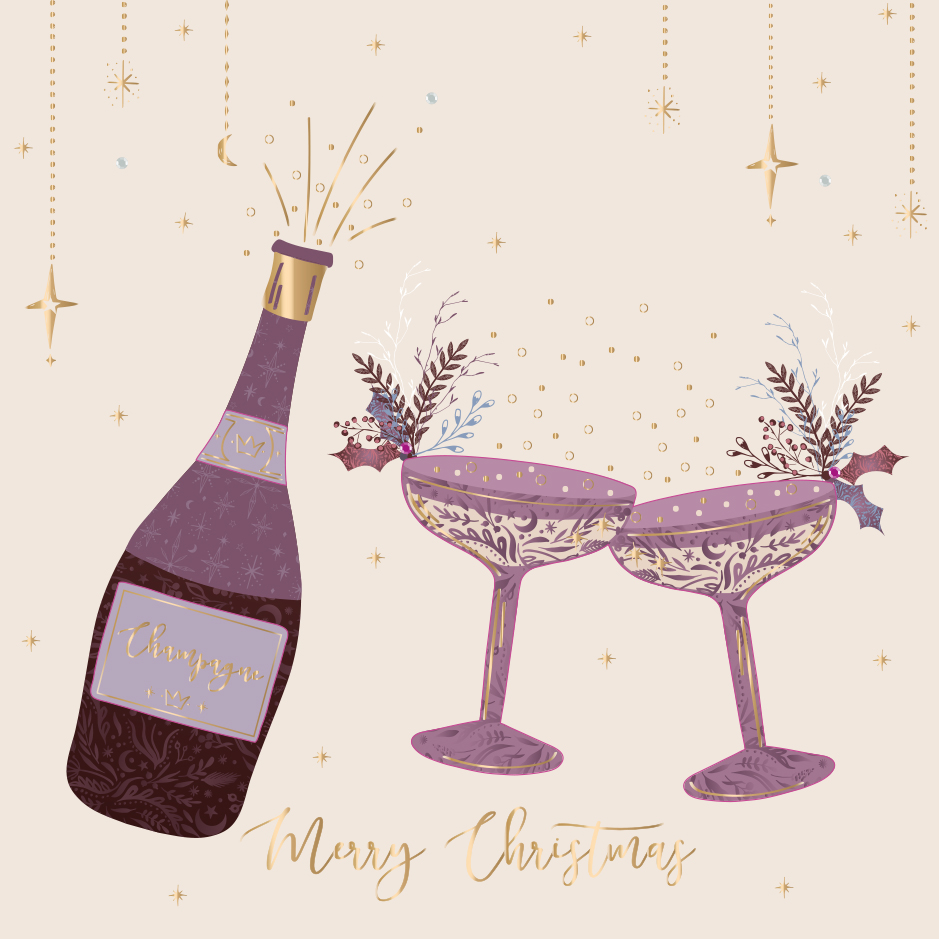 Felicitare - Ruby Solstice - Christmas - Fizz | Ling Design