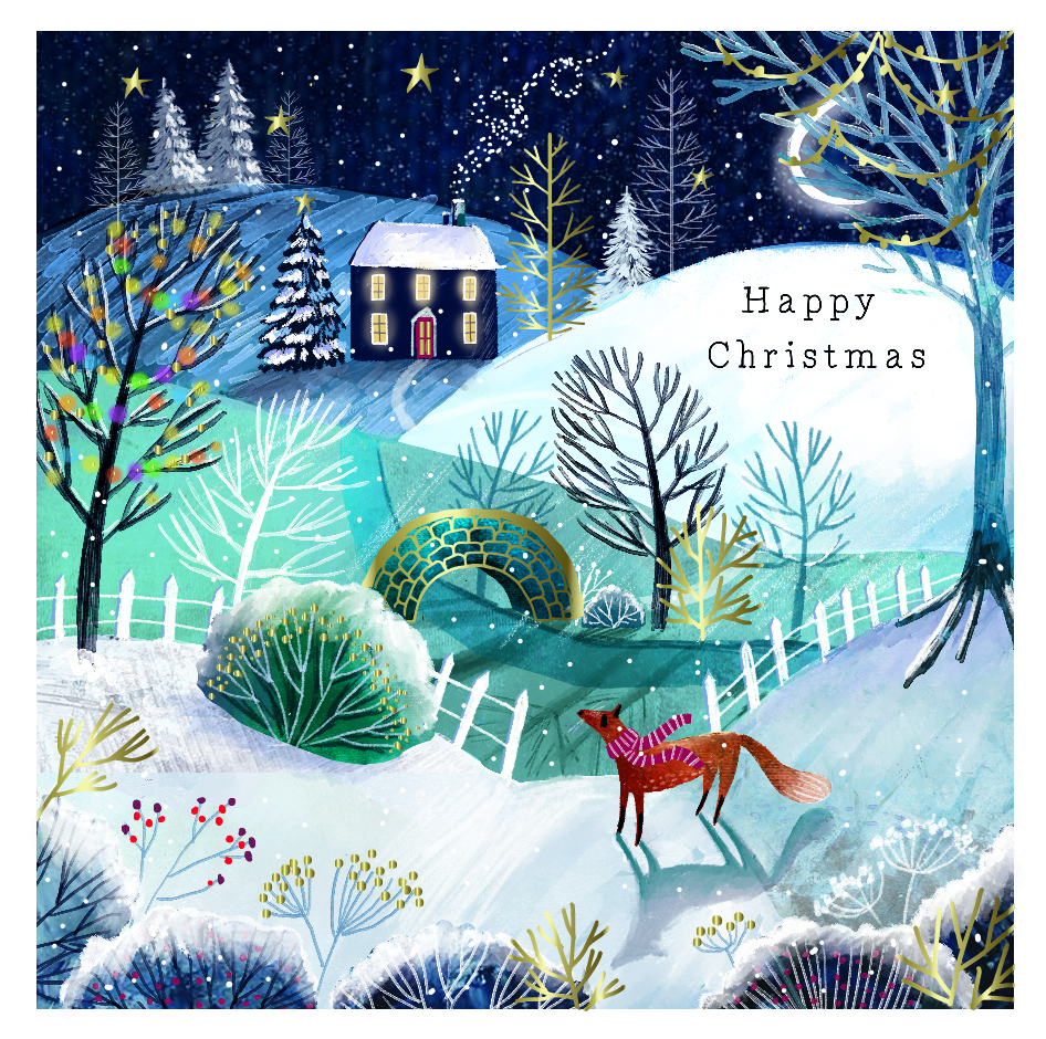 Set felicitari - Christmas Premium - Winter Fox | Ling Design