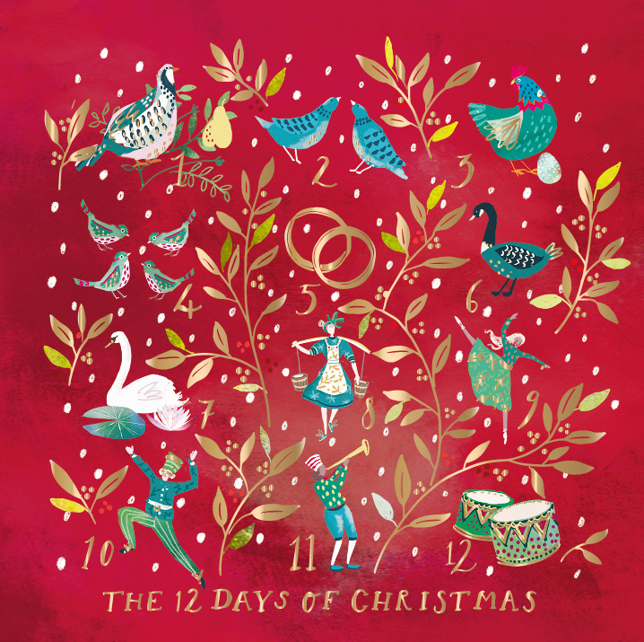 Set felicitari - Christmas Premium - 12 Days of Christmas | Ling Design