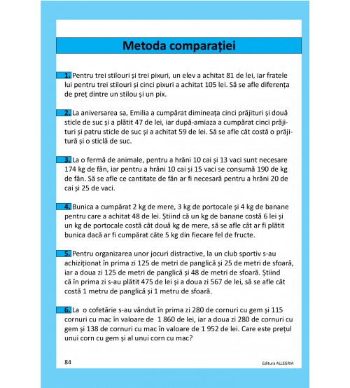 Culegere de matematica pentru clasa a IV-a | Nicoleta Holban - 5 | YEO