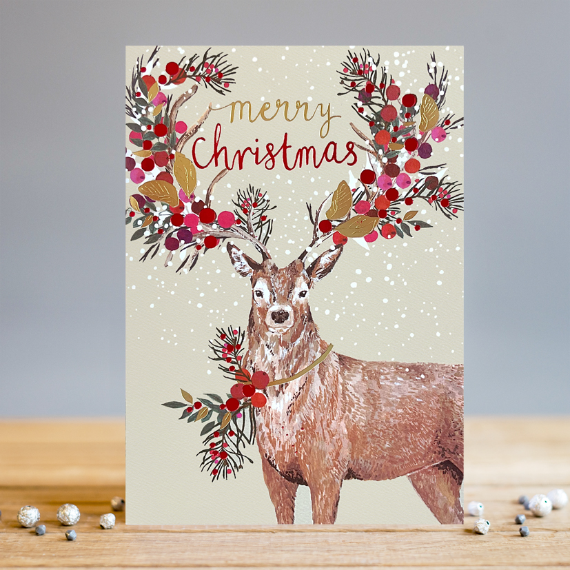  Felicitare - Chrsitmas Decoration Deer | Louise Tiler Designs 