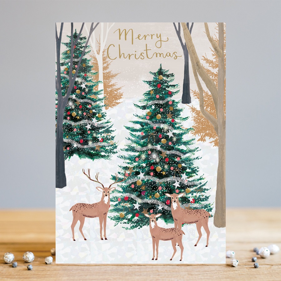 Felicitare - Merry Christmas Deer | Louise Tiler Designs