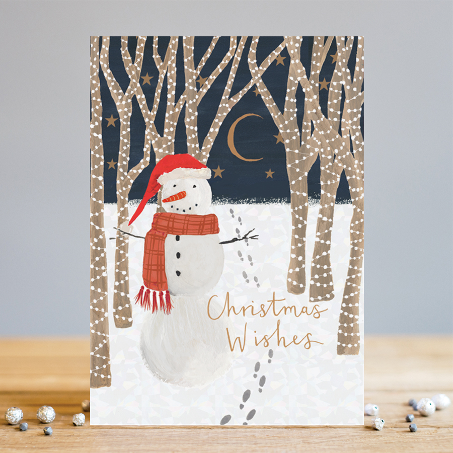  Felicitare - Chrsitmas Wishes Snowman | Louise Tiler Designs 