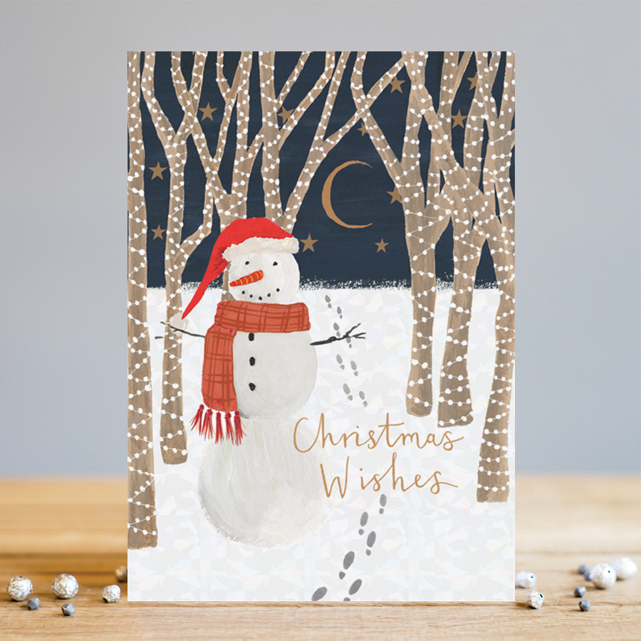 Felicitare - Chrsitmas Wishes Snowman | Louise Tiler Designs