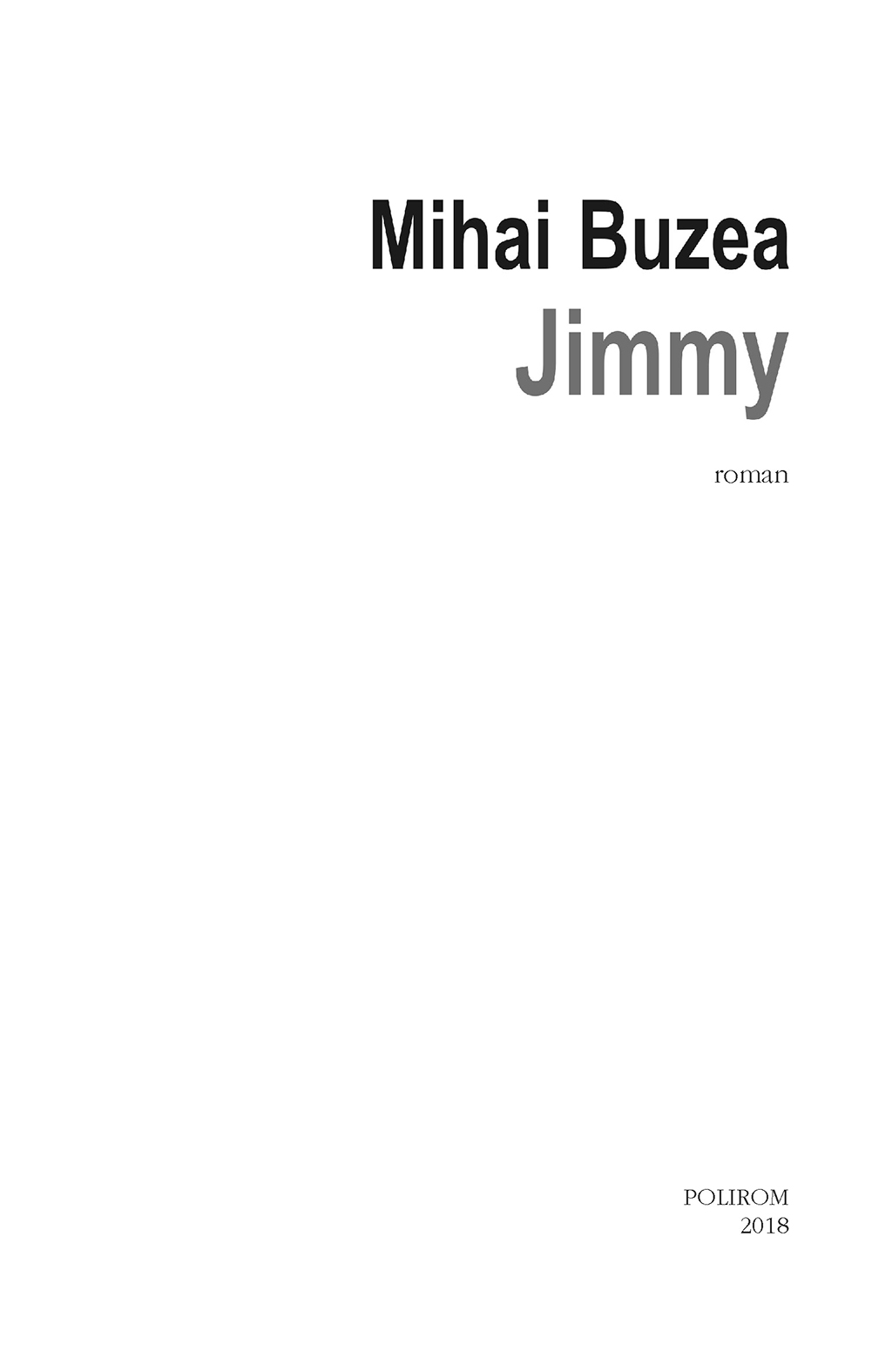 Jimmy | Mihai Buzea carturesti.ro imagine 2022