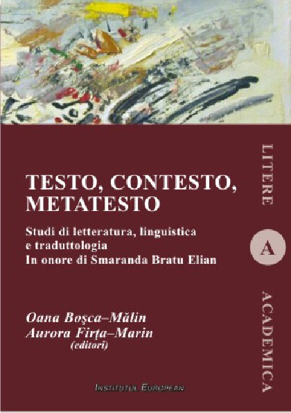 Testo, contesto, metatesto | Oana Bosca Malin, Aurora Firta Marin