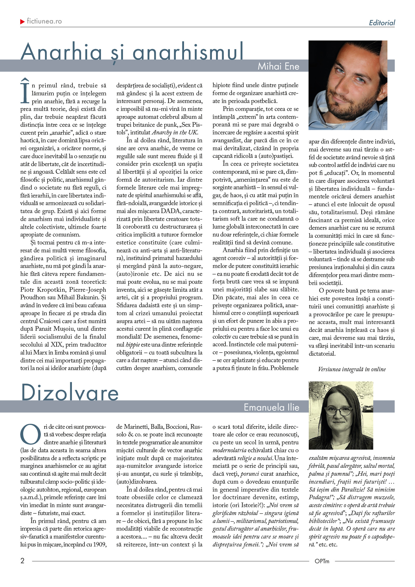 Fictiunea OPTm - Nr. 48, 22 octombrie 2022 |