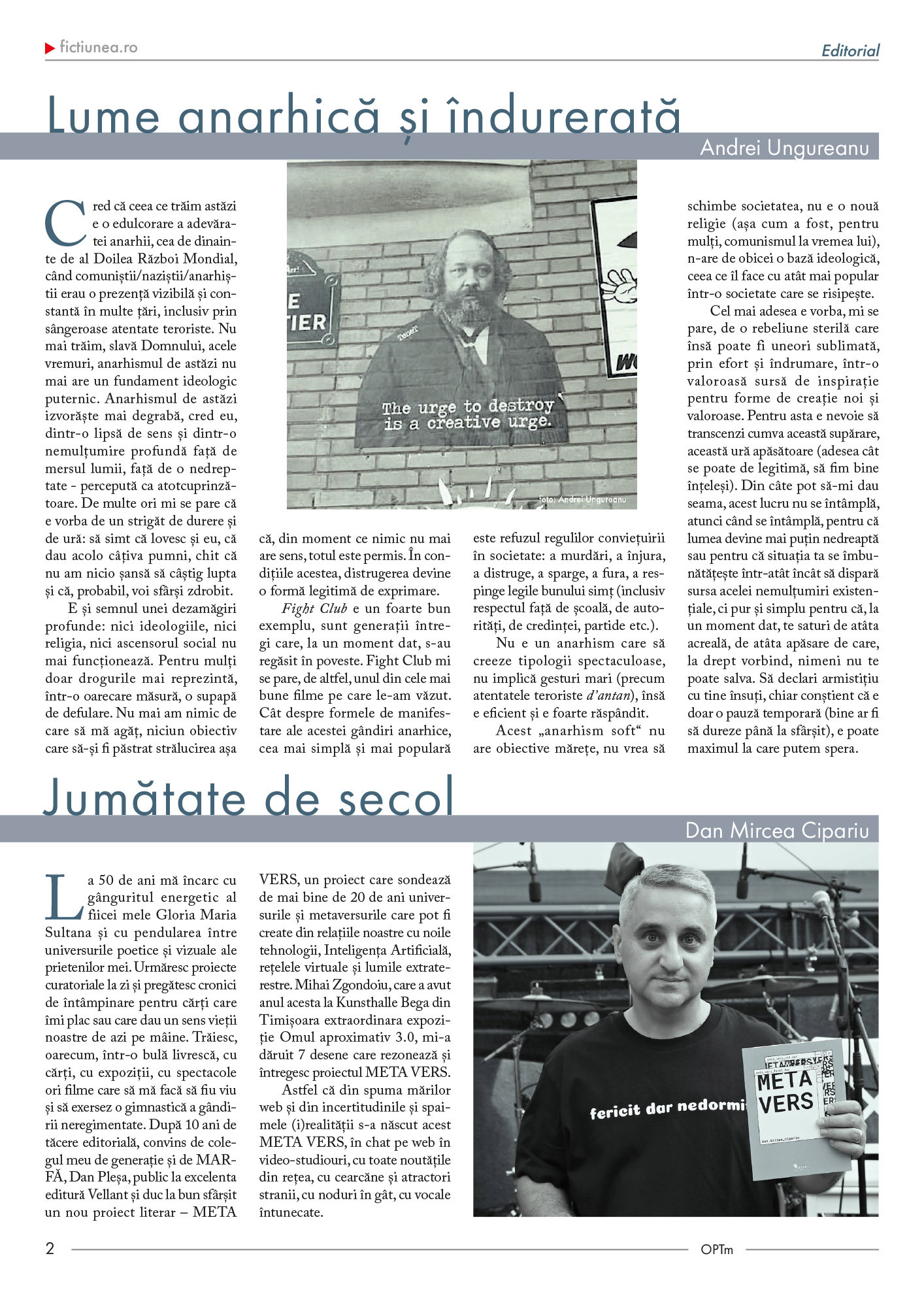 Fictiunea OPTm - Nr. 47, 15 octombrie 2022 |