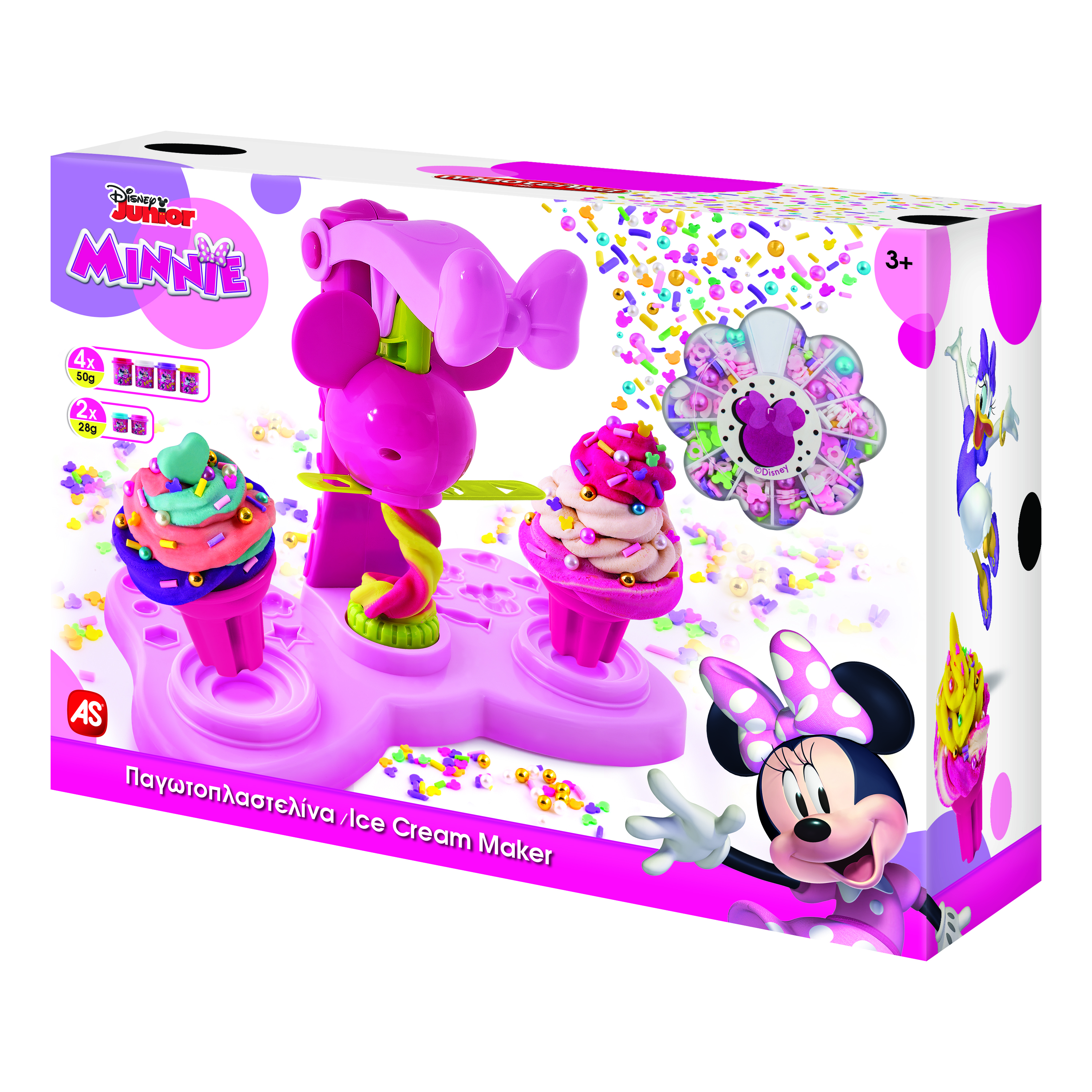 Disney Masina de inghetata de plastilina - Minnie cu decoratiuni colorate | As - 5 | YEO