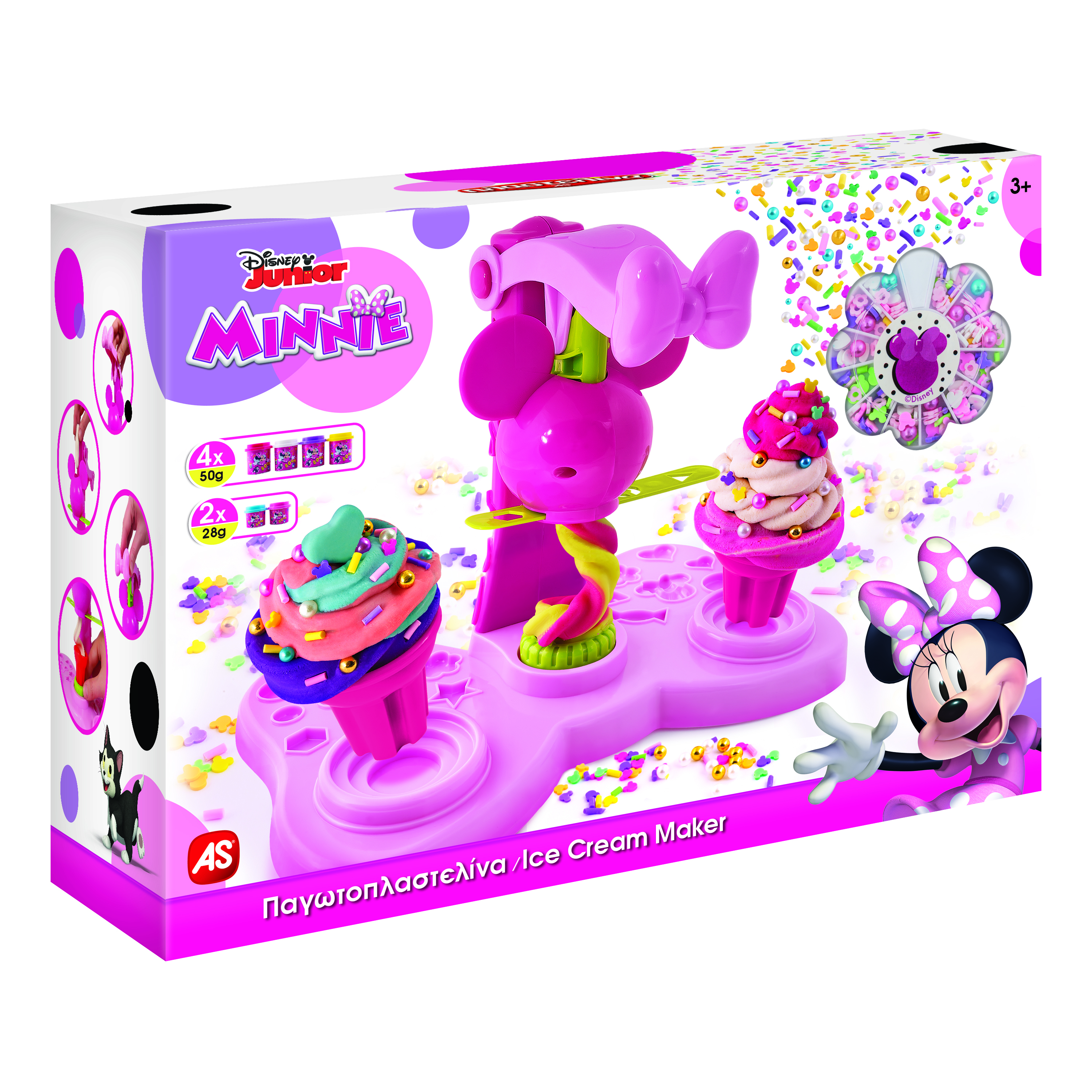 Disney Masina de inghetata de plastilina - Minnie cu decoratiuni colorate | As - 6 | YEO