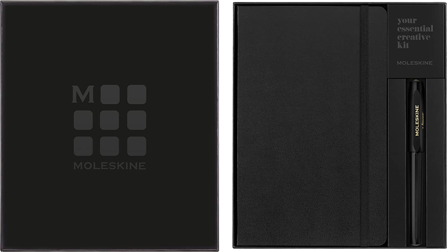 Set carnet si pix - Moleskine x Kaweco - Classic Notebook and Rollerball Refillable Pen - Black | Moleskine - 6 | YEO