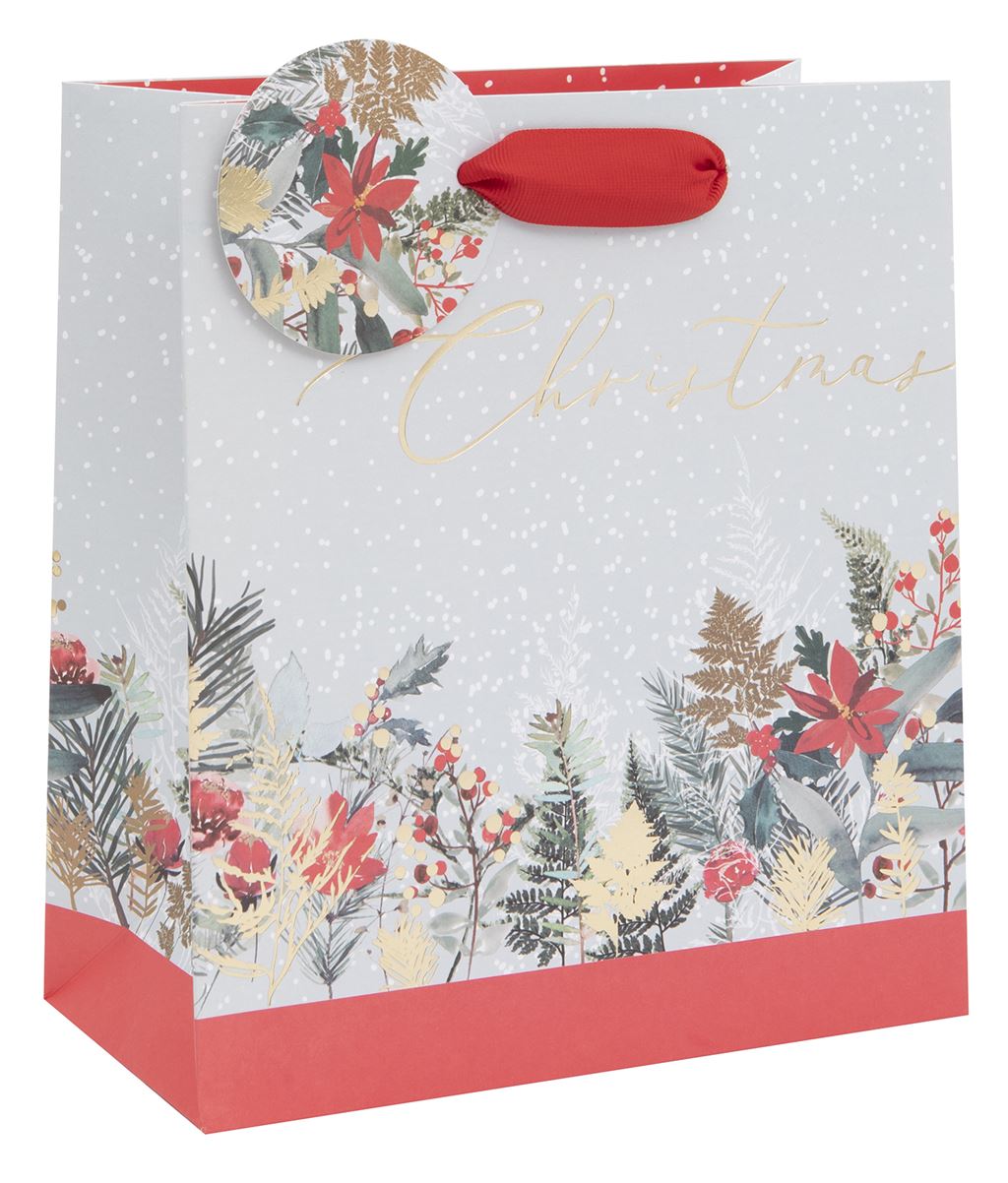 Punga cadou - Christmas Floral, Medium | Glick