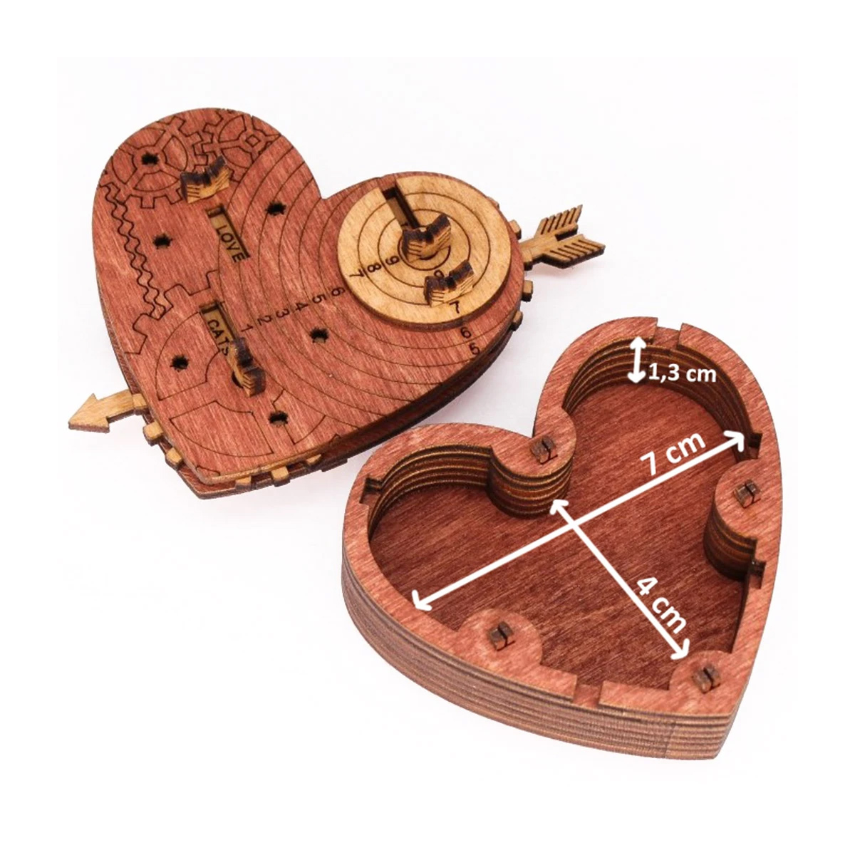 Puzzle mecanic - Tin Woodman's Heart. A mechanical box with a code lock | iDventure image4