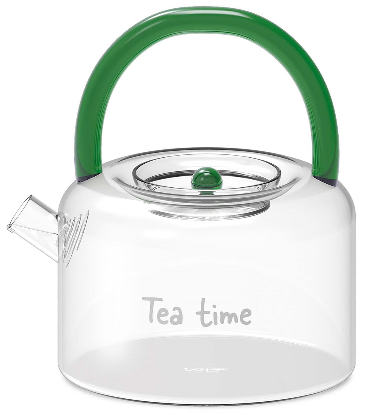 Ceainic cu maner verde - Tea Time | WD Lifestyle