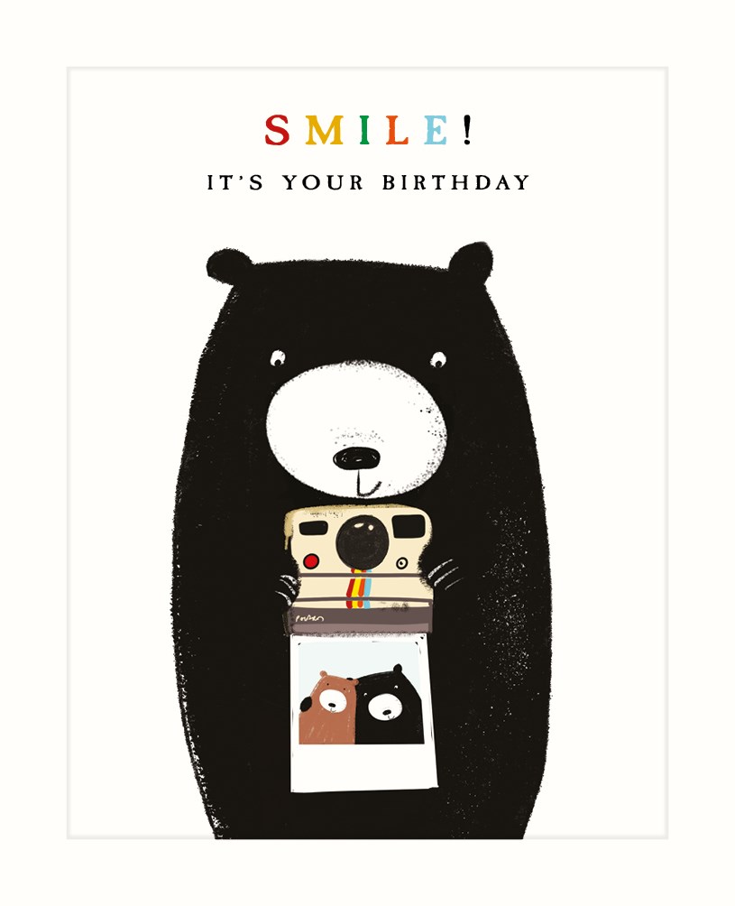 Felicitare - Bear & Camera | The Art File