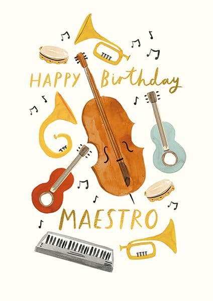 Felicitare - Happy Birthday Maestro | The Art File