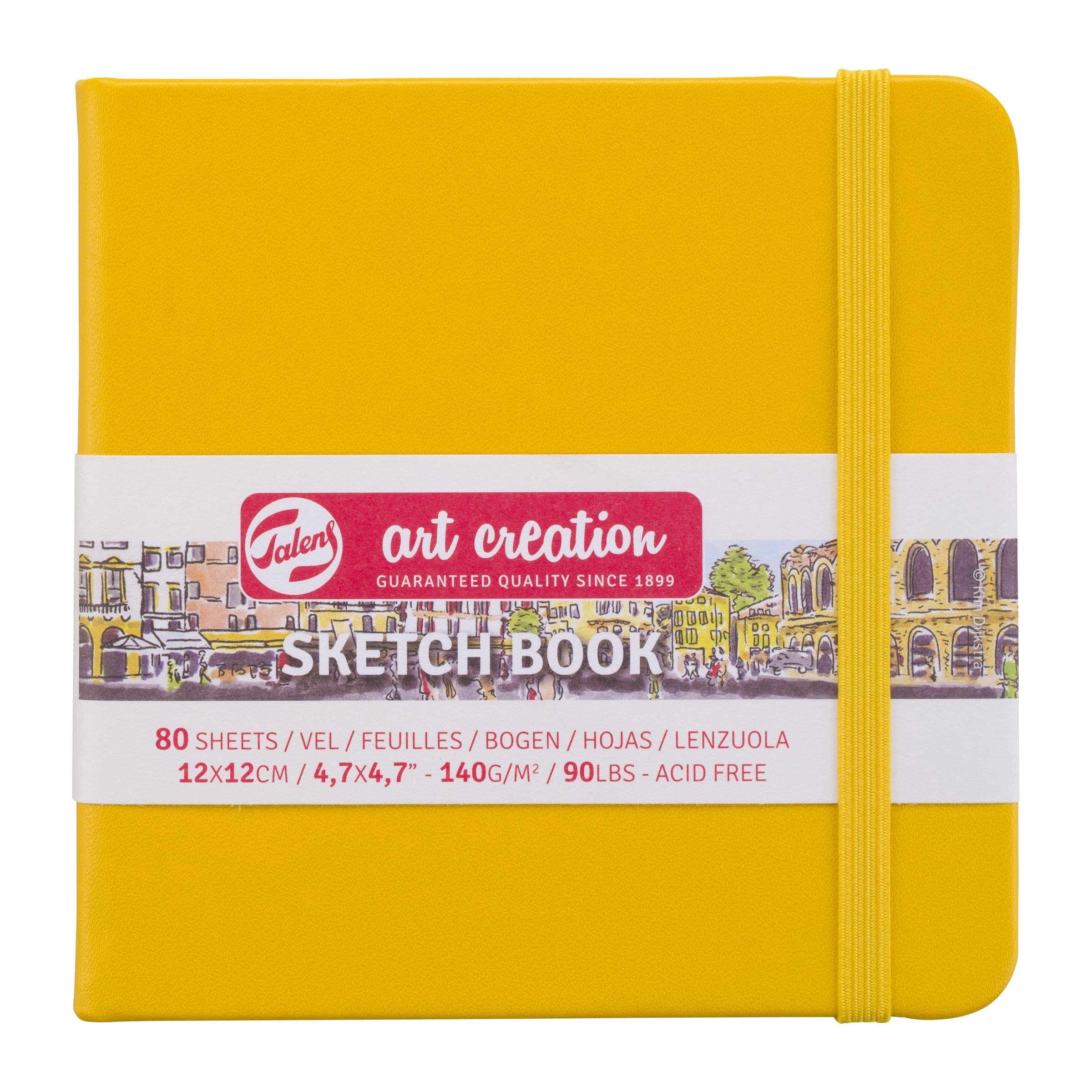 Caiet de schite - Talens Art Creation - Square, 80 Sheets - Golden Yellow | Royal Talens
