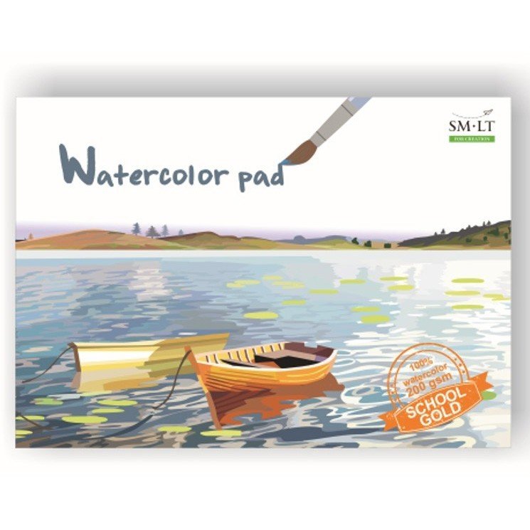 Bloc acuarela A4 - School Watercolor Pad  | SMLT Art