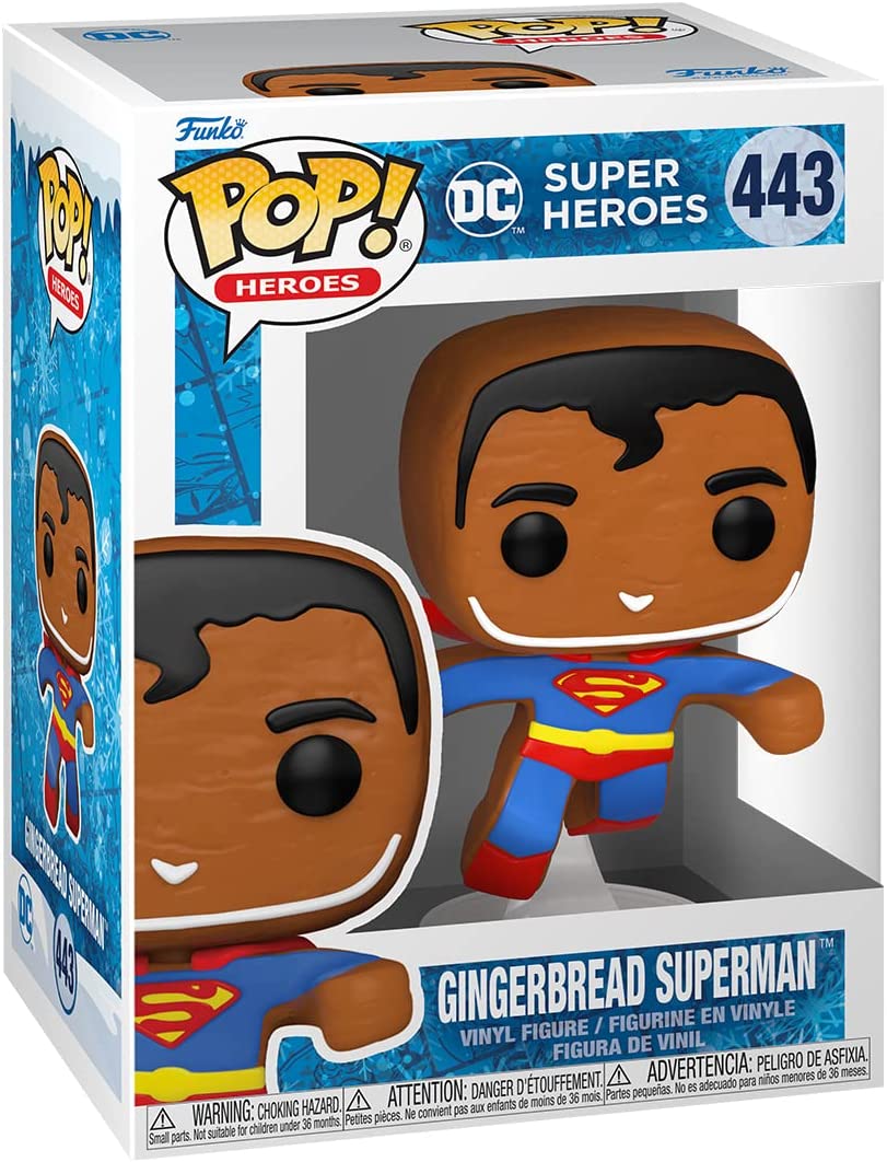 Figurina - Pop! Heroes - DC Super Heroes: Gingerbread Superman | Funko - 1 | YEO