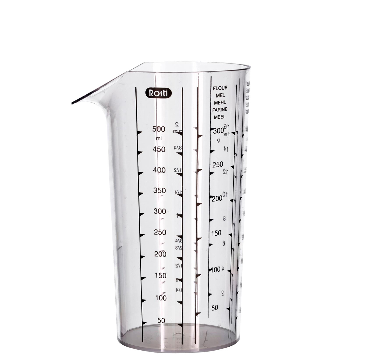 Cana Gradata Pentru Masurare - Measuring Cup Clear, 0.5 L | Rosti