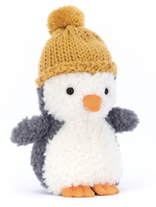 Jucarie de plus - Wee Winter Mustard Penguin | Jellycat