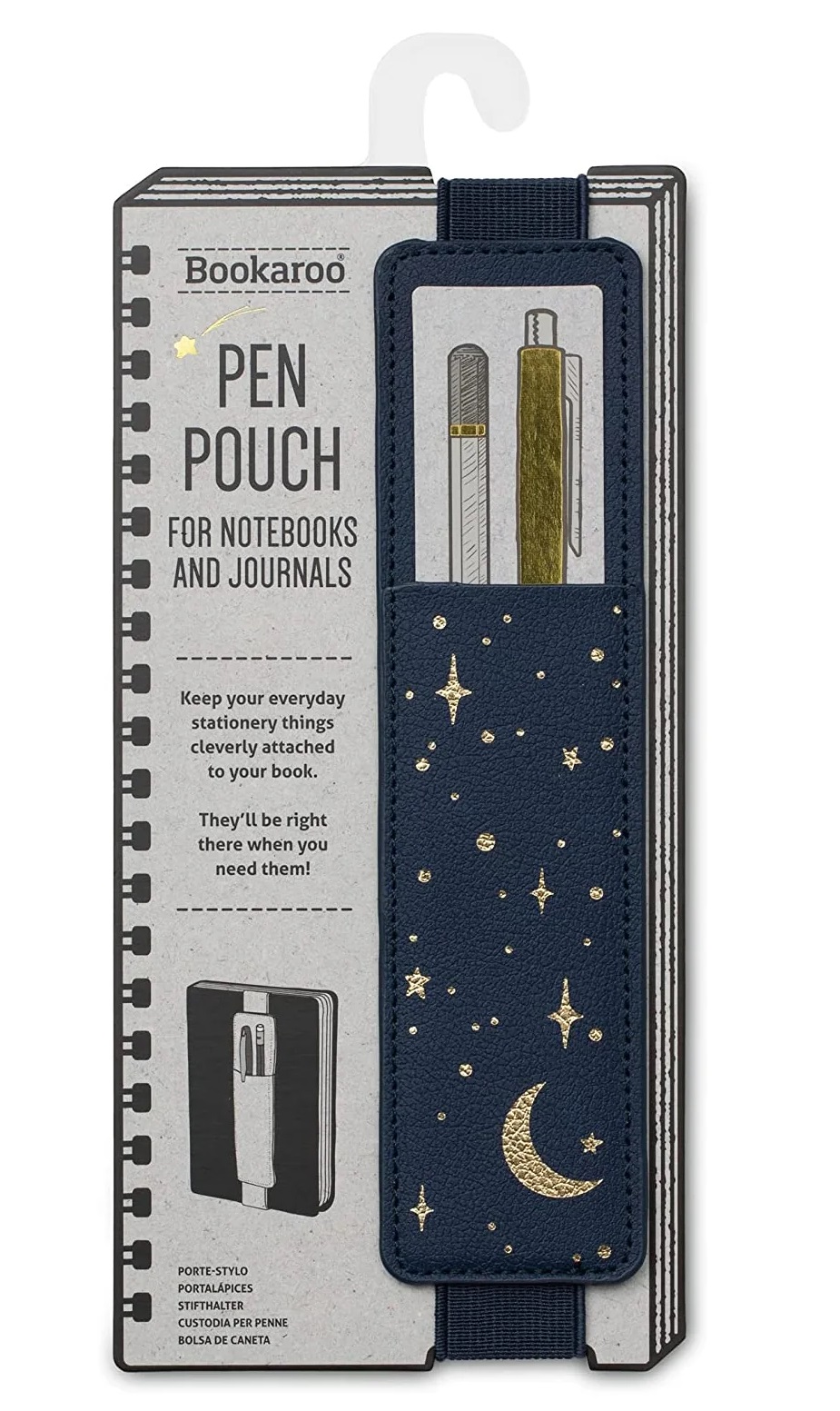 Suport Pentru Pix - Bookaroo Pen Pouch - Moon & Stars | If (that Company Called)
