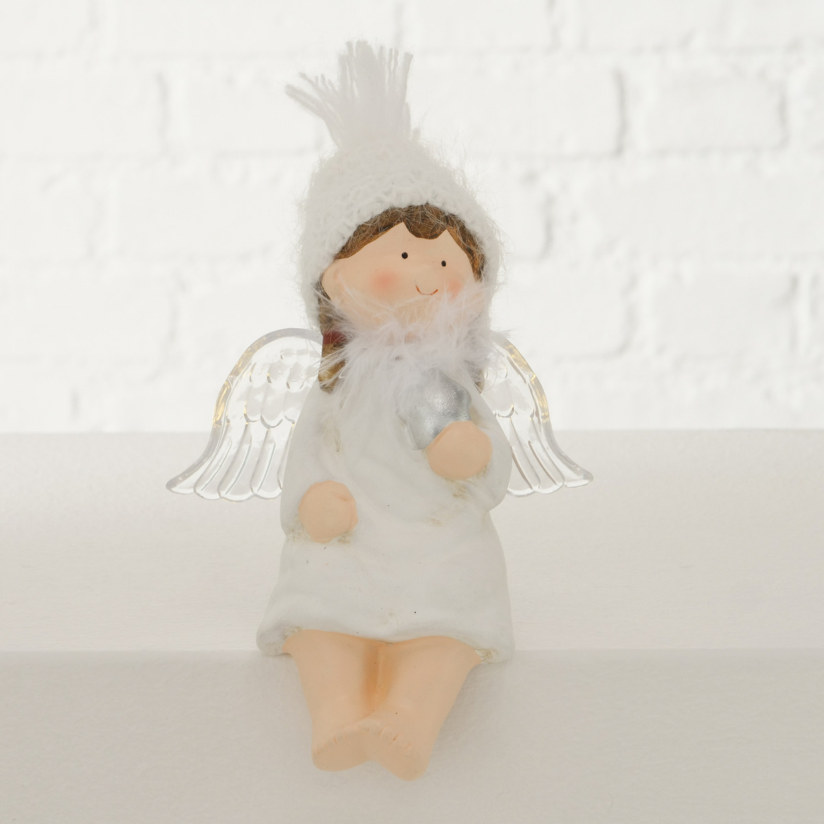 Figurina decorativa - Shelf Sitter Lavandy - Angel - Terracotta - White, doua modele | Boltze - 2 | YEO