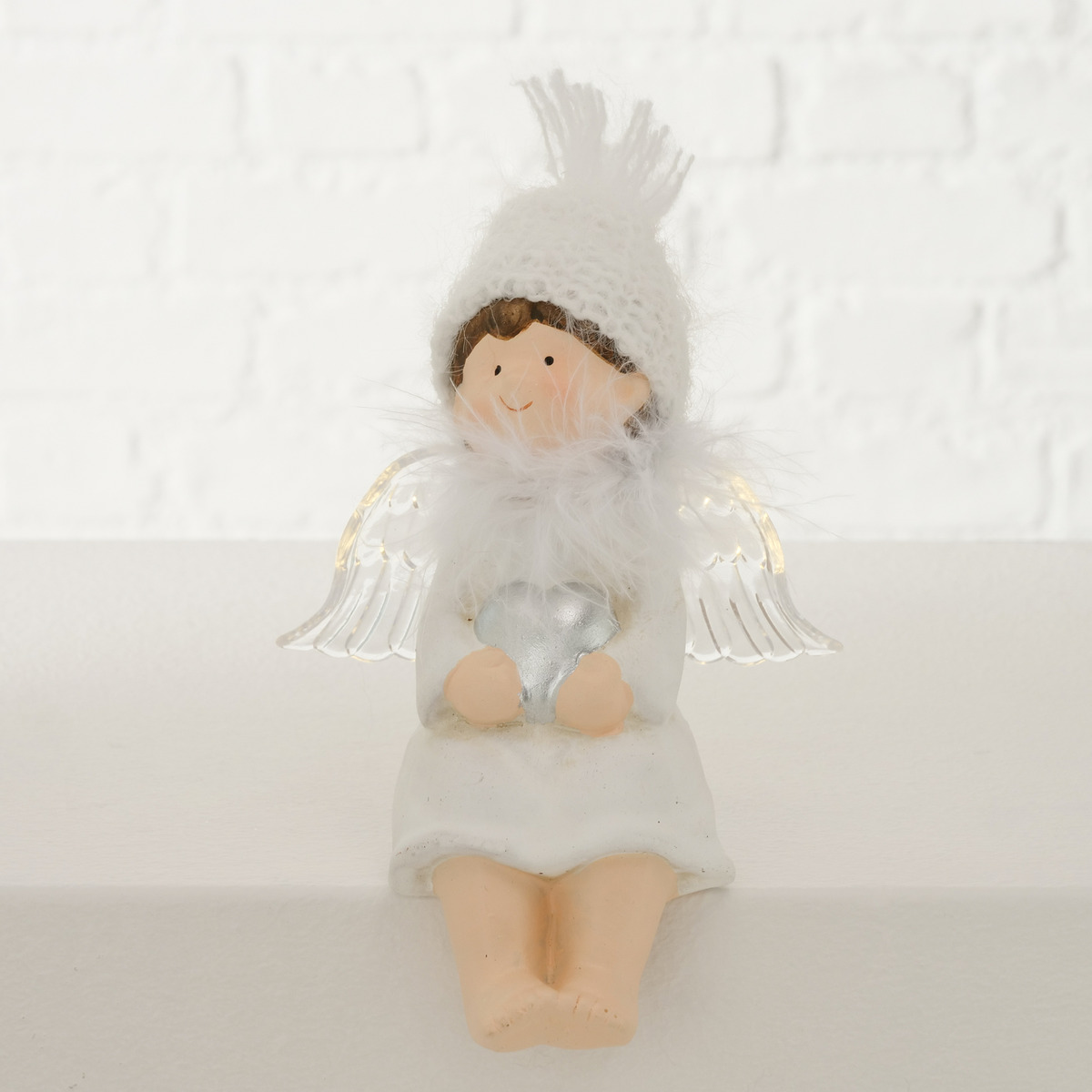 Figurina decorativa - Shelf Sitter Lavandy - Angel - Terracotta - White, doua modele | Boltze - 3 | YEO