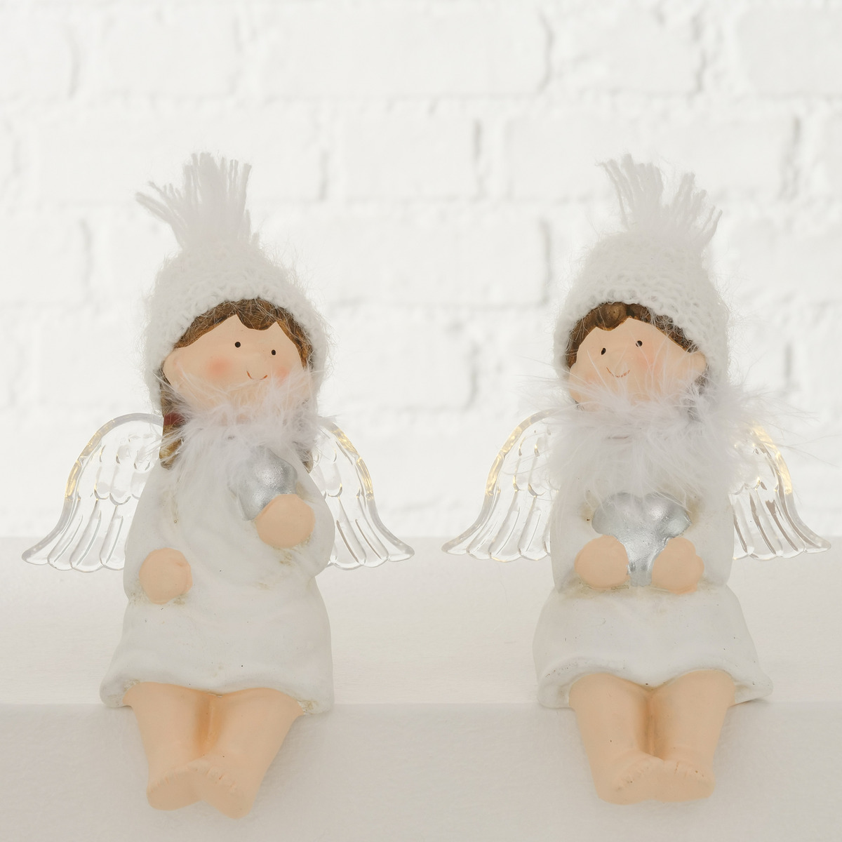 Figurina decorativa - Shelf Sitter Lavandy - Angel - Terracotta - White, doua modele | Boltze - 4 | YEO