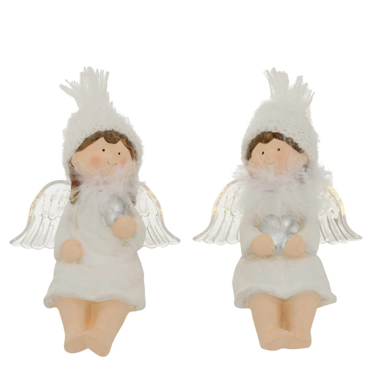 Figurina decorativa - Shelf Sitter Lavandy - Angel - Terracotta - White, doua modele | Boltze